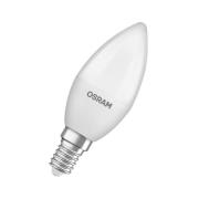 OSRAM LED Classic Star, stearinlys, mat, E14, 4,9 W, 4.000 K