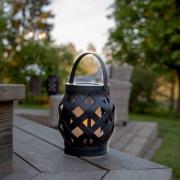 Flame Lantern LED-lygte, sort, højde 16 cm