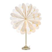 Marigold dekostjerne som bordlampe, hvid/messing