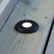 Garden 24 Decklight, sort, toplys, 0,8W