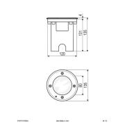 EVN Pentola LED-nedgravningslampe, rund, antracit