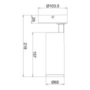 LED-loftspot Lucea, justerbar, 10 W sort