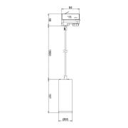 LED-pendel Lucea 3-kreds 10 W hvid