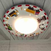 Byggeplads loftlampe med LED-stjernehimmel