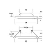 BRUMBERG Adapt LED-downlight, mat titanium