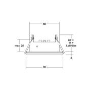 BRUMBERG Cover-Up-R modul P44 rund, sort