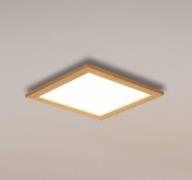 Quitani Aurinor LED-panel, naturligt egetræ, 45 cm