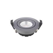 LED-indbygningsspot Diled, Ø 8,5 cm, 6 W, 3.000 K, antracit