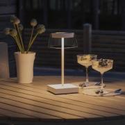 Scilla LED-bordlampe med USB, hvid