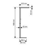 LED-gulvlampe MAULjuvis, hvid, base