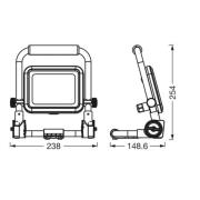 Ledvance LED-Worklight Value R-stand spotlight 20W