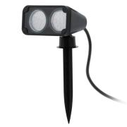 Nema LED-spot med jordspyd, 2 lyskilder