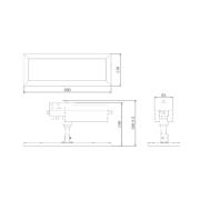 TRACK LIGHT LED-panel, sort, 3-faset, 3.000 K, tænd/sluk