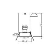 BRUMBERG indbygningsspot Tirrel-S, GU10 fatning, mat sort