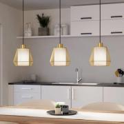 Ciudadela hængelampe, sort/messing, 3 lyskilder.