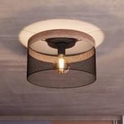 Kilnsdale loftlampe, Ø 38 cm, sort/brun, stål