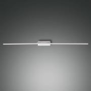 Nala LED-spejllampe, hvid, bredde 110 cm, metal