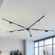 Skinne system 48V Lumaro, lysliste, 10 lyskilder, sort