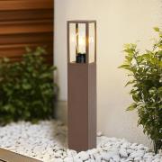 Lindby Robigus sokkellampe, rustfarvet, aluminium