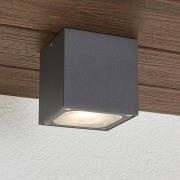 Terningformet LED udendørs loftlampe Tanea, IP54