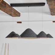 LOOM DESIGN hængelampe Panorama sort/grå filt 106 cm