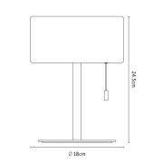 Calex LED-bordlampe, IP44, trækafbryder