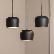 Hængelampe Berceste N-1410 sort metal 3 lyskilder lineær