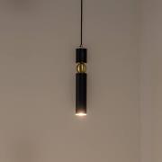 Hængelampe Alas, sort, metal, ophæng 135 cm, GU10