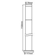 Dody vejlampe, sort, metal, plast, E27