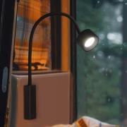 LED-vægspot Magnetics flex, sort, dæmpbar, CCT