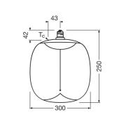 OSRAM LED Vintage Big Oval E27 12W 818 Filament smoke dæmpbar