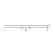 OSRAM LED-linjepære S14d 4,7W rør 2.700K 50cm mat dæmpbar