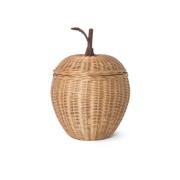 ferm LIVING opbevaringskurv Apple, rattan, højde 28 cm