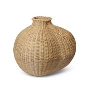 ferm LIVING gulvvase Bola, rattan, flettet, højde 50 cm