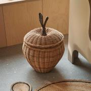 ferm LIVING opbevaringskurv Apple, rattan, højde 52 cm