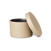 ferm LIVING Bon-beholder, højde 6,5 cm, beige, porcelæn