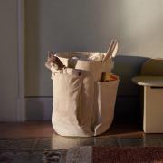 ferm LIVING Pocket opbevaringspose, Ø 30 cm, bomuld