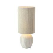 Viela bordlampe, højde 48 cm, beige, keramik, tekstil