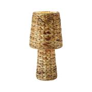 Bangli bordlampe, højde 40 cm, rattan, lysebrun, E27