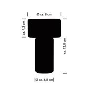 Tiny-B LED-bordlampe, sort, højde 13 cm, IP54, USB