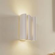 Lindby væglampe Novali, hvid, gips, op/ned, 26 cm, G9