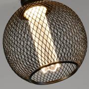 LED Deco Pære Wire Globe E27 4,5W 2.700K sort Mesh