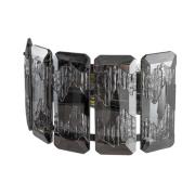 Orvin væglampe, krom, 2 lyskilder, bredde 33 cm, glas