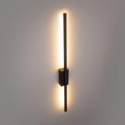 LED-væglampe Flash, sort, højde 79 cm, metal 1 lyskilde