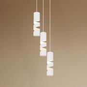 Stream hængelampe, hvid, Ø 28 cm, 3 lyskilder, metal, GU10