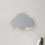 Cloud væglampe, grå, bredde 38 cm, stål/plast