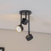 Loftspot Nemo, 34 cm, 3 lyskilder, sort, bevægelig, GX53