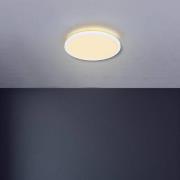 LED-loftlampe Sapana, hvid, Ø 42 cm, plast, IP44