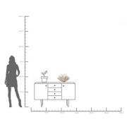 KARE Concha dekorativ vase, højde 29 cm, støbt sten, beige