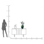 KARE Chameleon Jack frugtvase, grøn/guld, polyresin